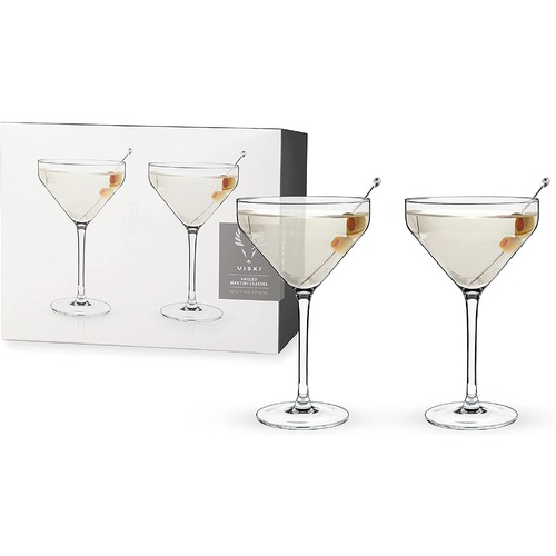 Viski Angled Martini Glasses Set of 2