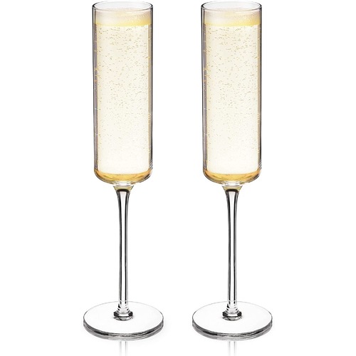 Viski Laurel Champagne Flutes Set of 2