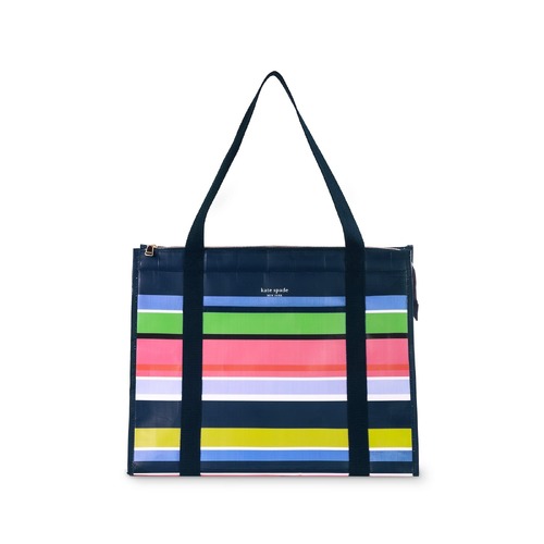 KSNY Insulated Market Tote, Sunny Day Stripe