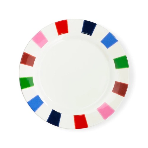 KSNY Melamine Dinner Plate, Adventure Stripe