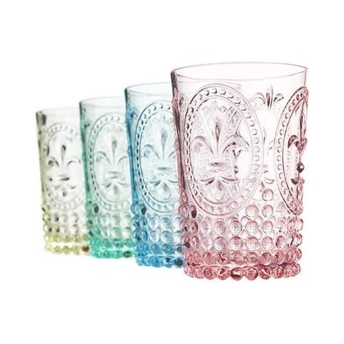 Assorted Acrylic Embossed Tumbler by Twine - Set of 4