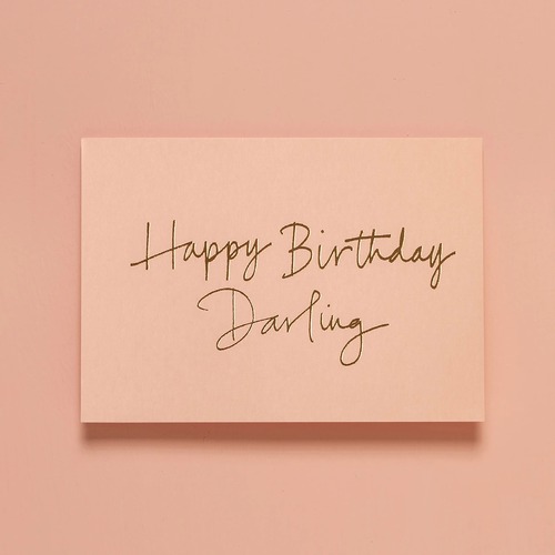 Happy Birthday Darling Pale Blush+