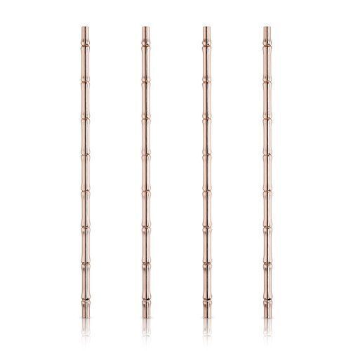 Viski Bamboo Copper Straws