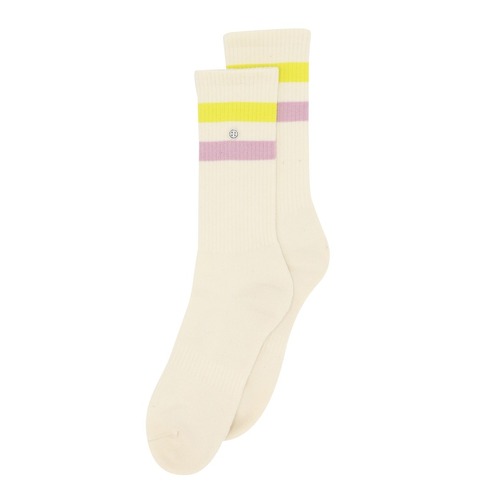 Athletic Stripes Yellow/Lila Socks - Small