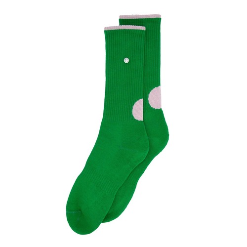 Athletic Dot Green/Lila Socks - Small