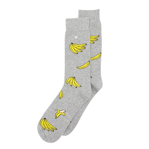 Bananas grey Socks - Medium