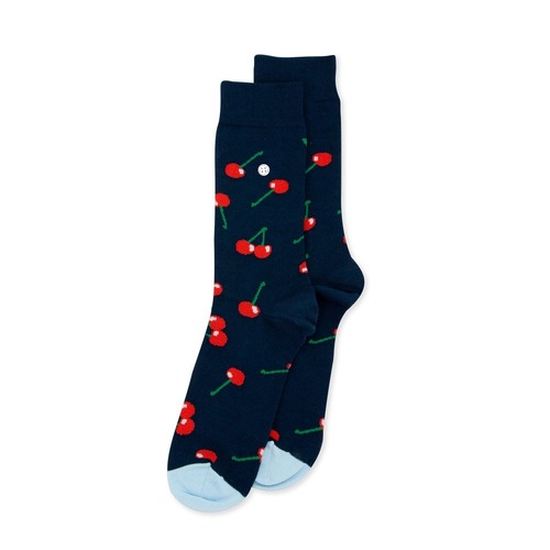 Cherry Navy/Red Socks - Small