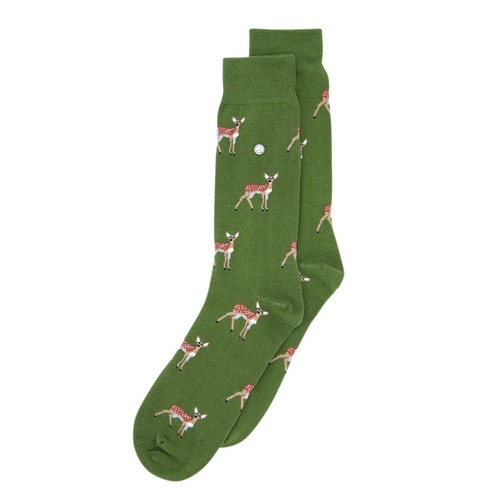 Deer Amry/Brown Socks - Small