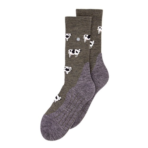 Cow Merino Wool Socks - Medium