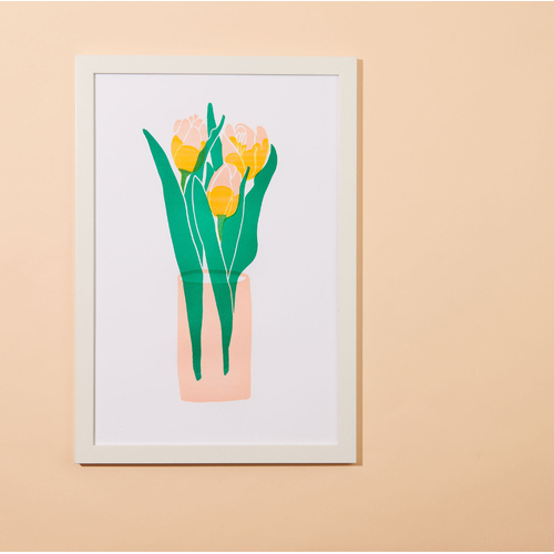 Tulip Vase Art Print