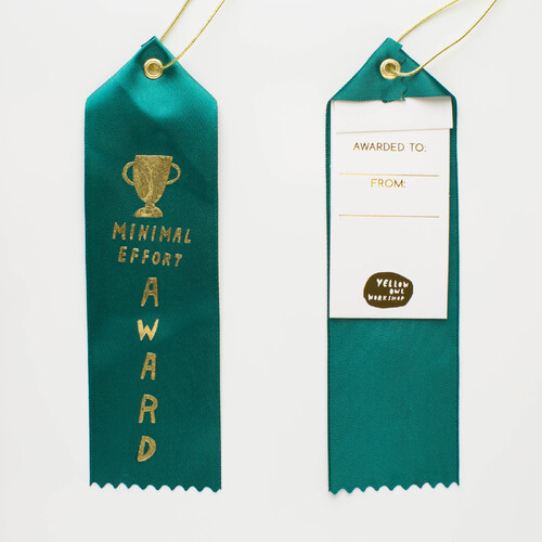 Award Ribbon Note - Minimal Effort Award