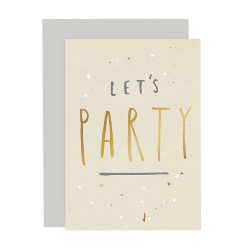 Let's Party Speckle Card.