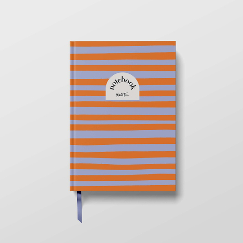 Graphic Lined Notebook - Orange Horizon OOS