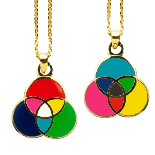 RGB/CMYK Color Chart 2-Sided Pendant