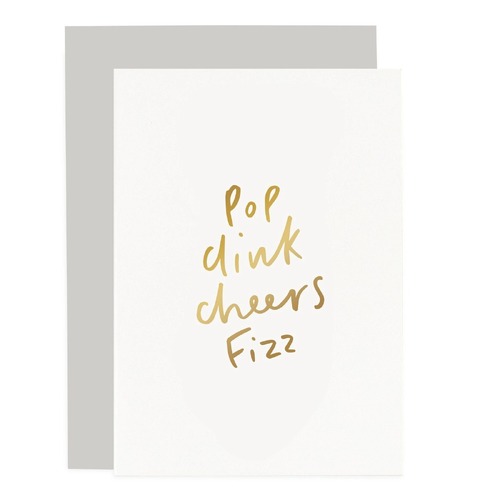 Pop Clink Cheers Fizz card