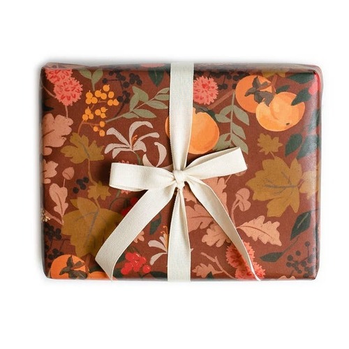 Harvest Persimmon Wrap - Single Sheet